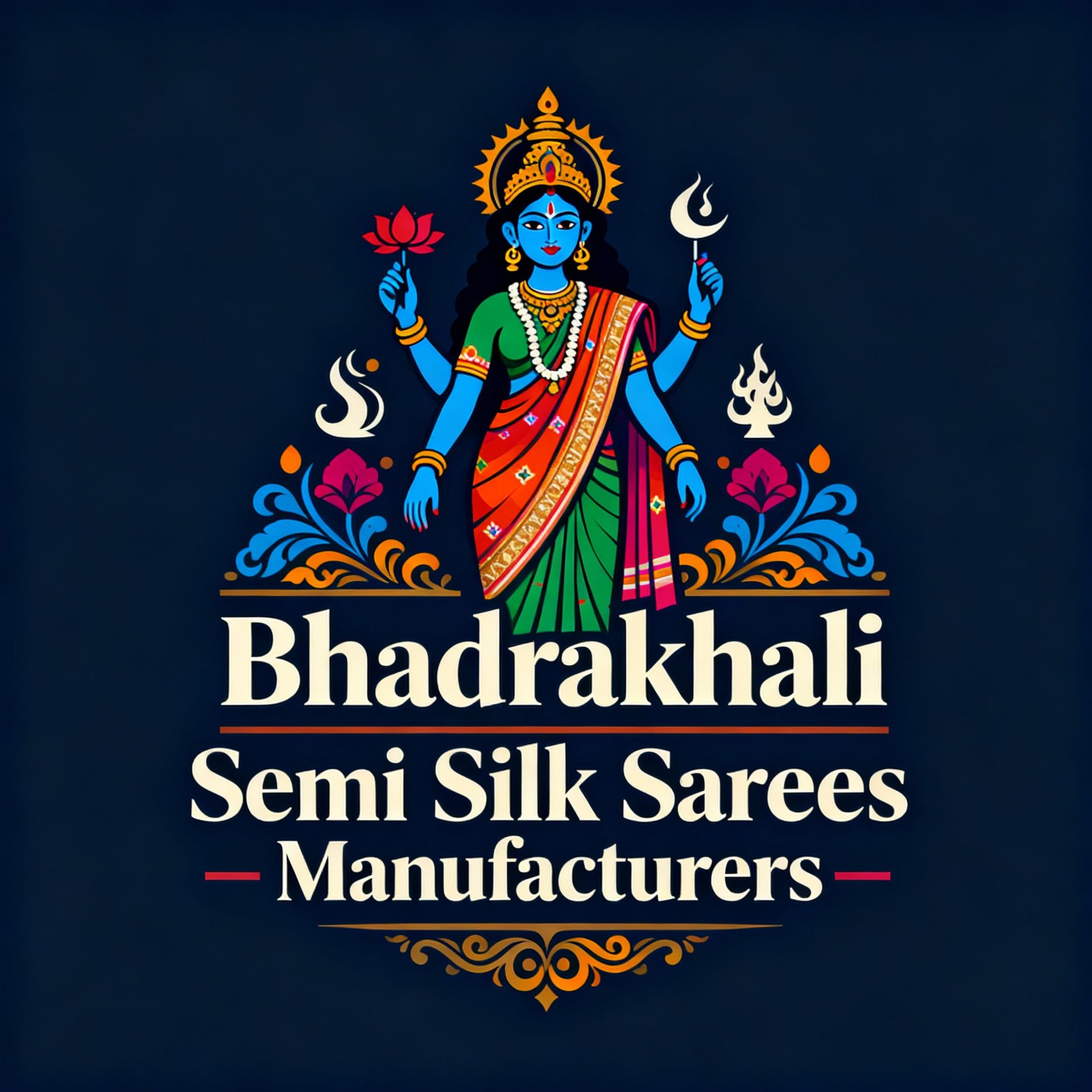 Bhadrakhali semi silk sarees manufacturers 